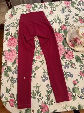 lululemon athletica Burgundy High-Rise Leggings